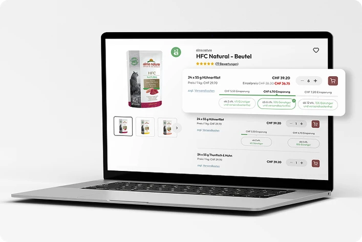 Tiered pricing B2B example visual with pricing structure