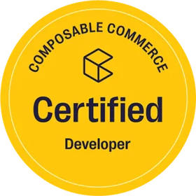 Composable Commerce Certified Developer certification badge