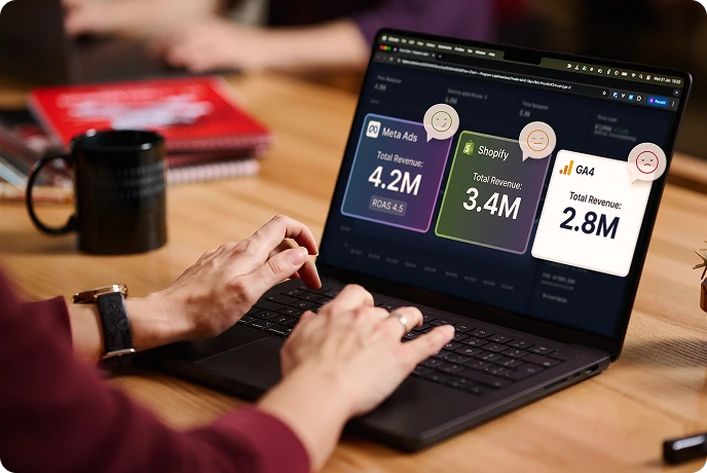 Tablet showing performance KPIs