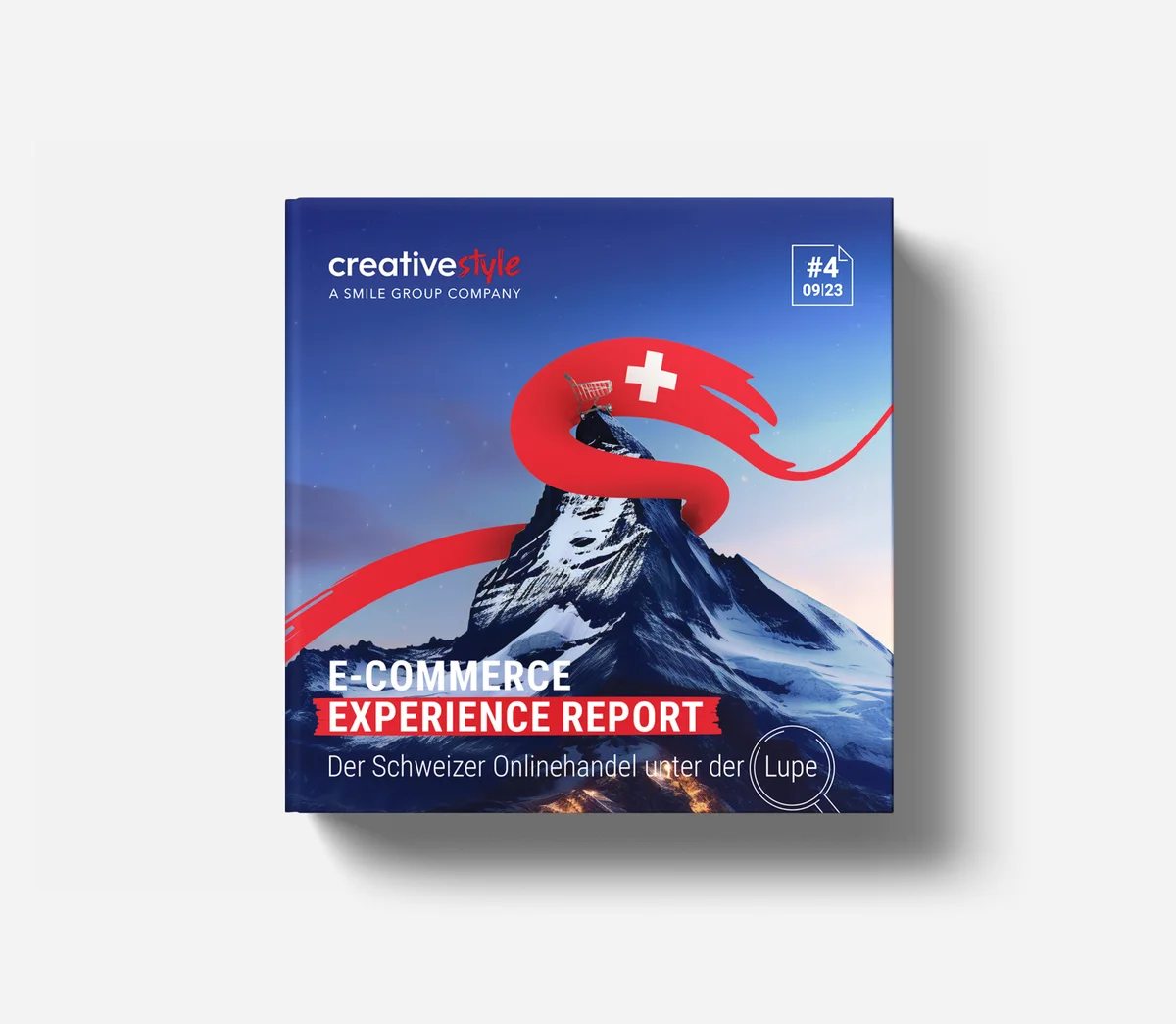Cover of the E-Commerce Experience Report analyzing Swiss online retailers