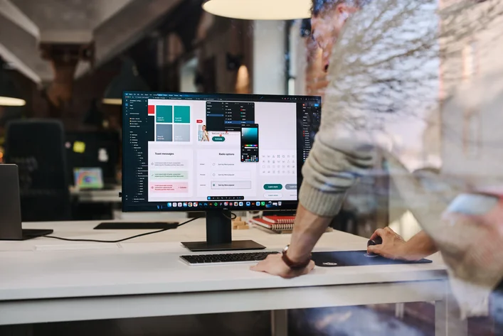 Design system and interface consistency work on desktop