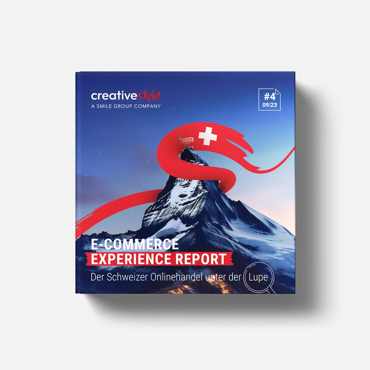 Cover of the E-Commerce Experience Report analyzing Swiss online retailers