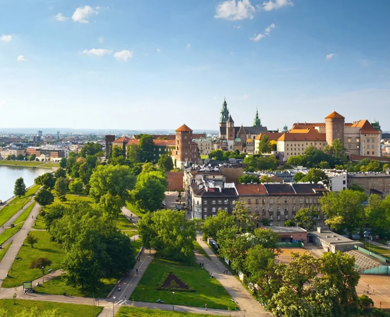 View of Cracow city