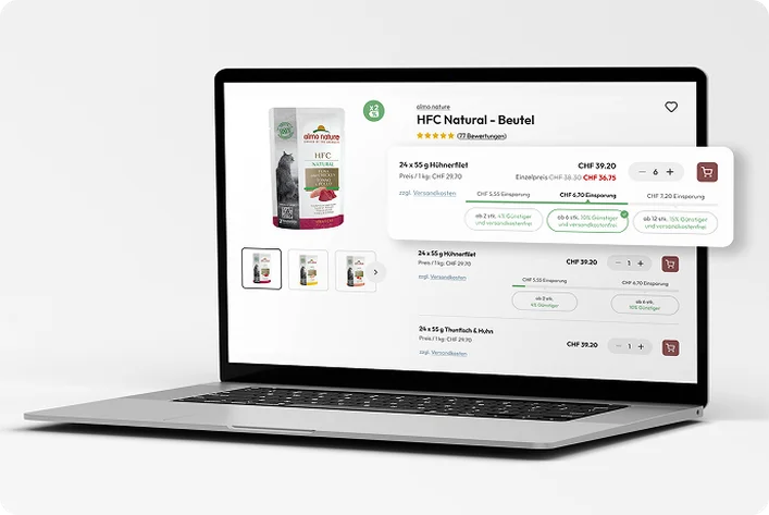 Tiered pricing B2B example visual with pricing structure