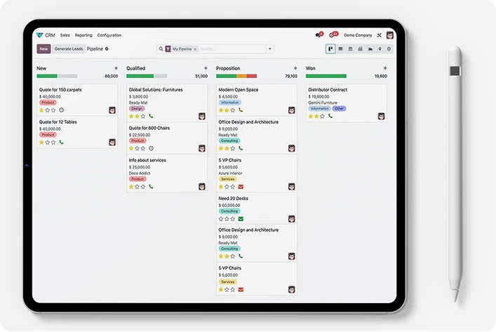 CRM integration visual for capturing and routing B2B leads