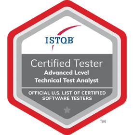 ISTQB Certified Tester Advanced Level certification badge